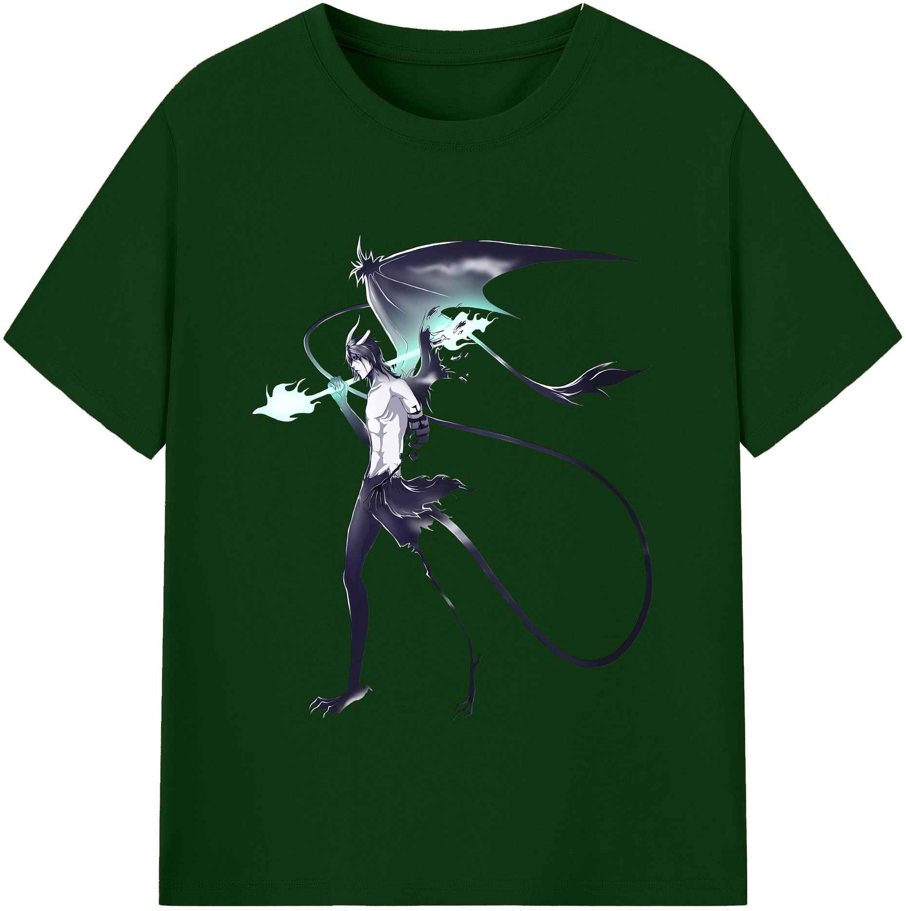 （画像用） ブリーチ ウルキオラ·シファー BLEACH Ulquiorra cifer 綿100％半袖Tシャツ（フロントプリント）
